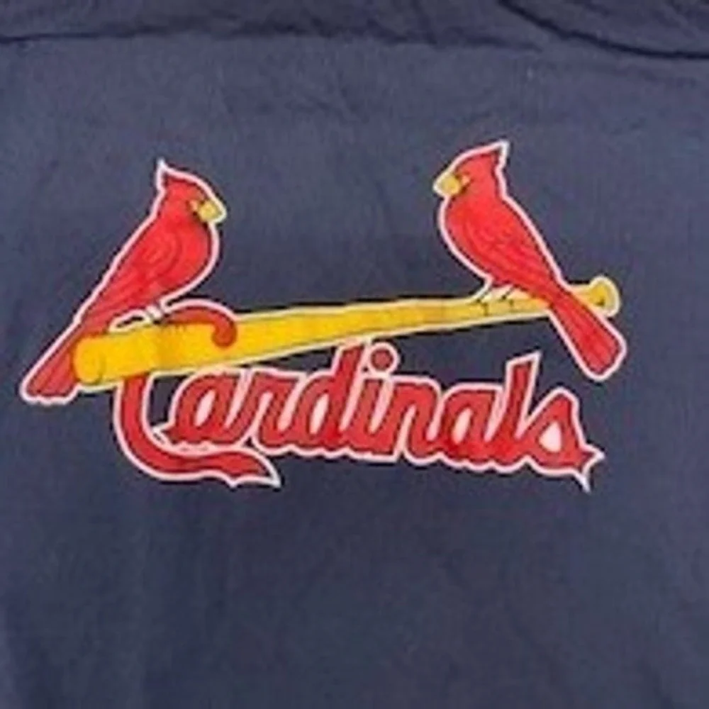 Alleson Athletic St Louis Cardinals Youth Small Navy Red Performance Shirt No 5